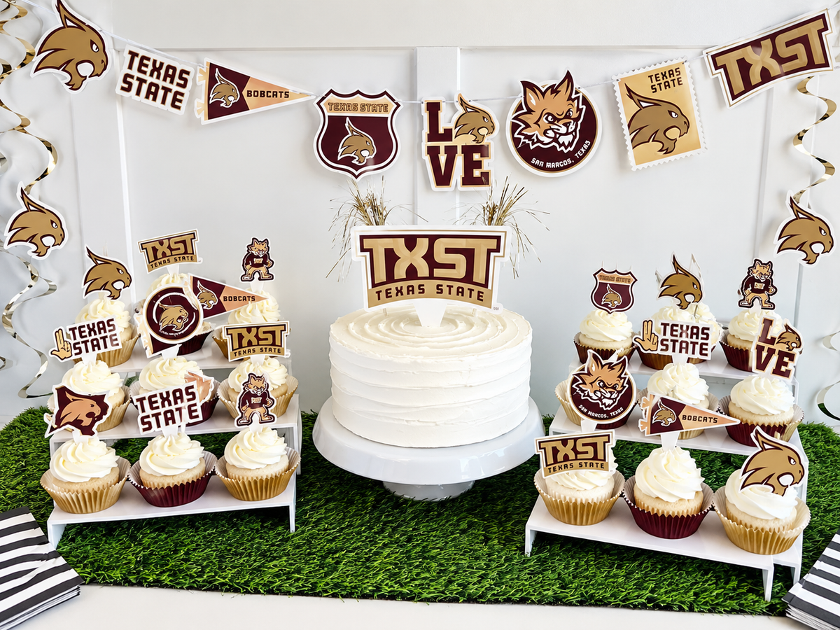 Texas State University Decorations, TXST Party Decor, Graduation 42 Pcs